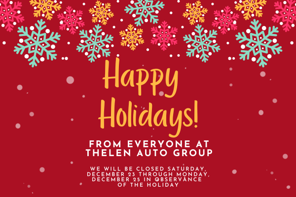 Happy Holidays from Thelen Subaru in Bay City, MI